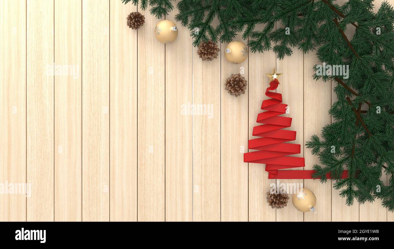 3d render of Christmas background with abstract tree Stock Photo - Alamy