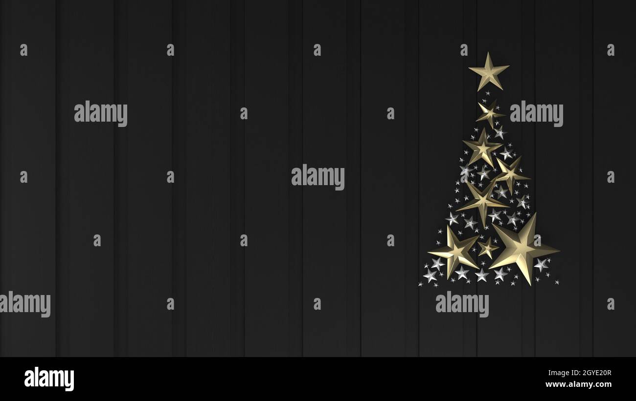 3d render of Christmas background with abstract tree Stock Photo - Alamy