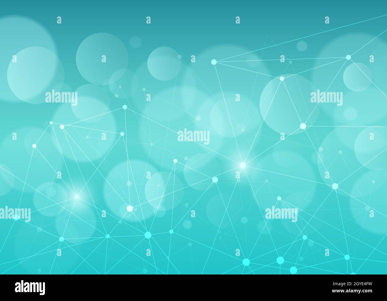 abstract background with connecting lines and dots Stock Photo - Alamy