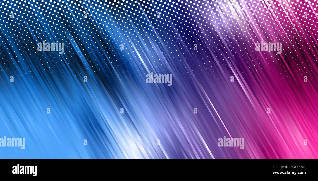 Banner background with colourful rainbow stripes design Stock Photo