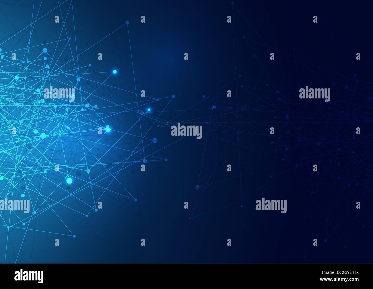 Abstract background with connecting lines and dots Stock Photo - Alamy