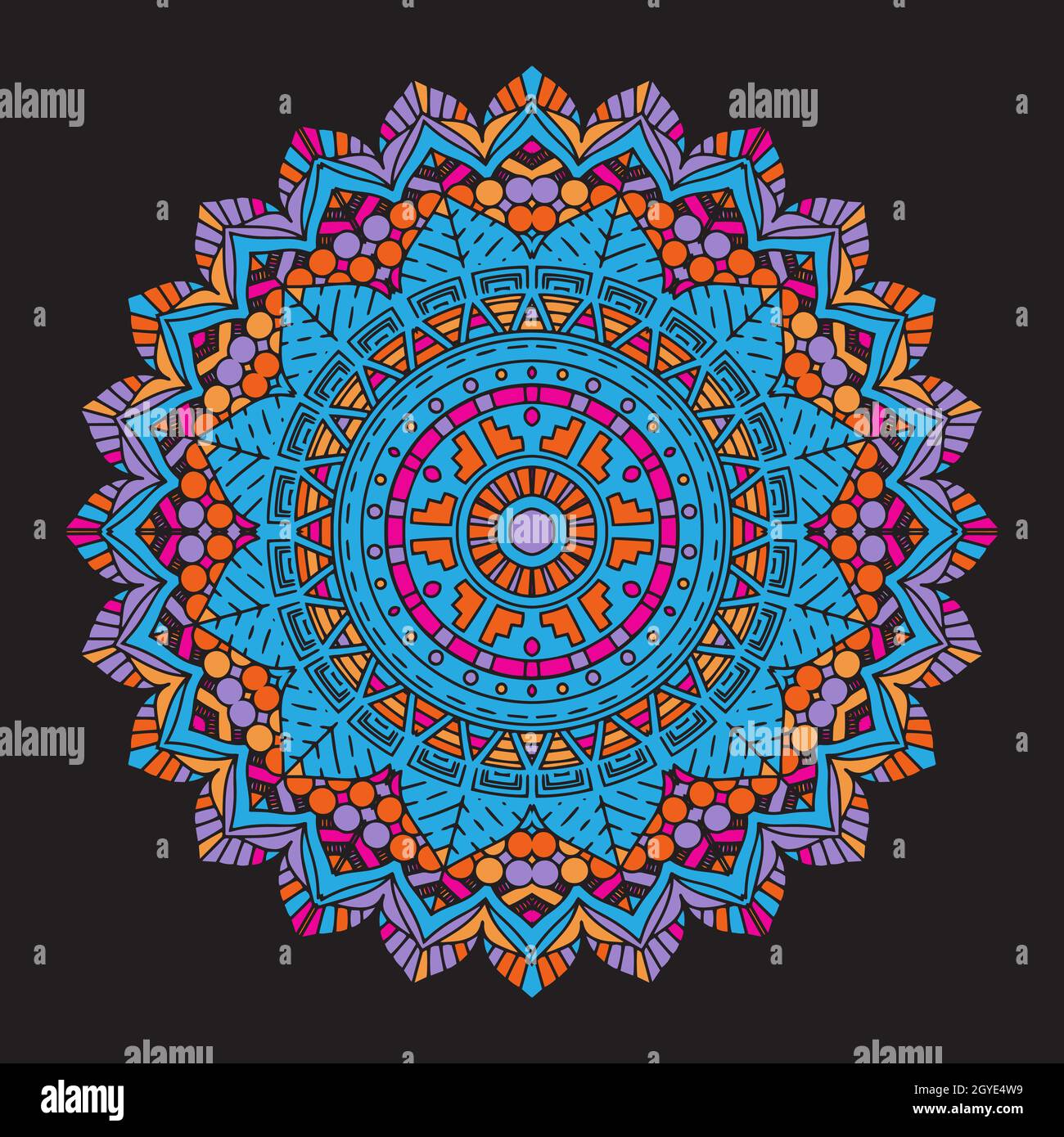 Abstract vector mandala hi-res stock photography and images - Alamy