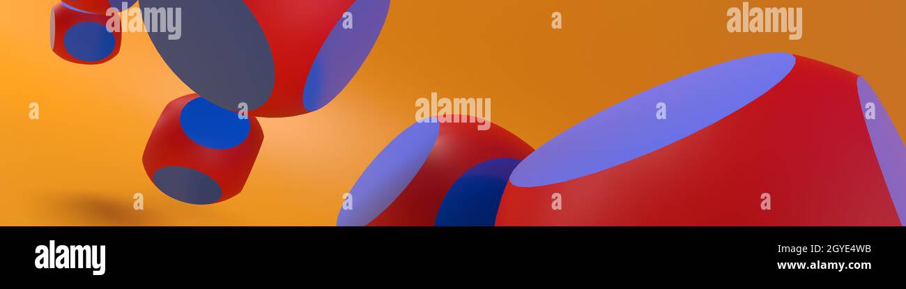 Render of 3D Geometric Abstract Background Stock Photo - Alamy