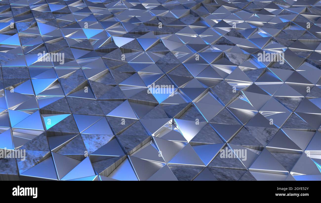 Render of 3D Geometric Abstract Background Stock Photo - Alamy