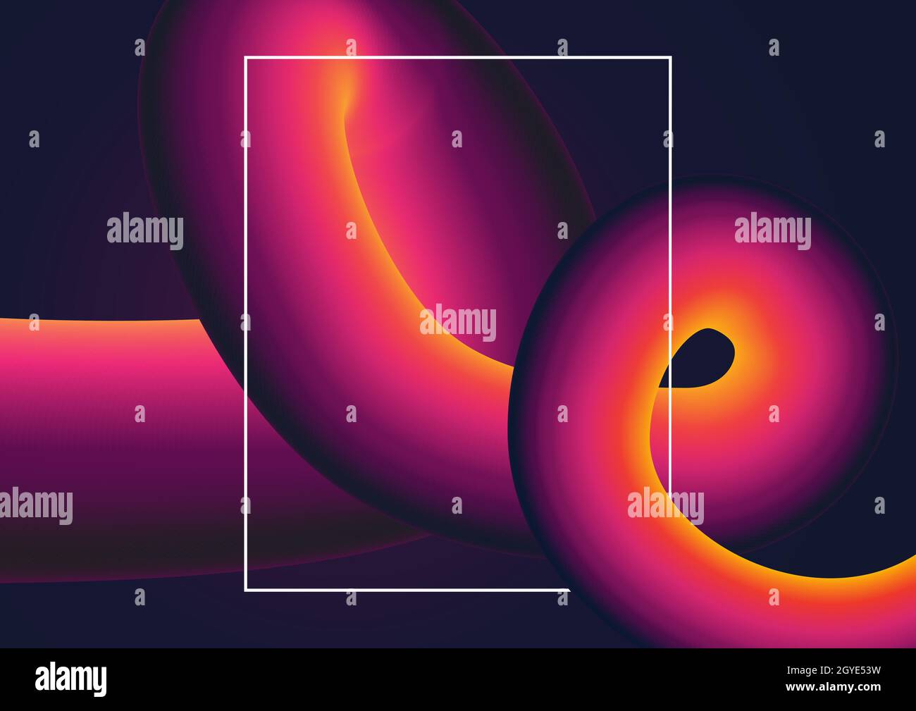Abstract design background with 3d fluid shape Stock Photo - Alamy