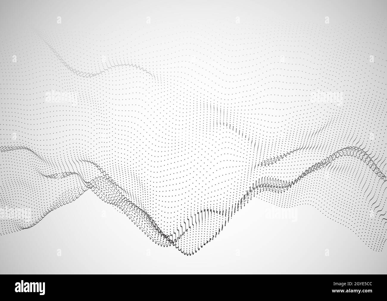 Abstract background with a techno modern flowing particle design Stock ...