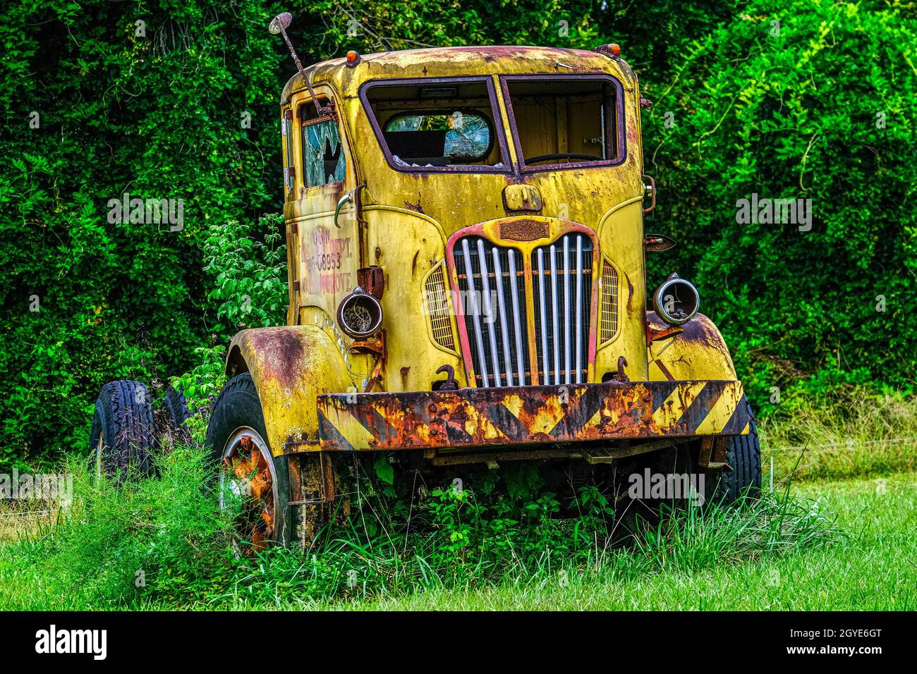 Old Fire Department Truck Stock Photo