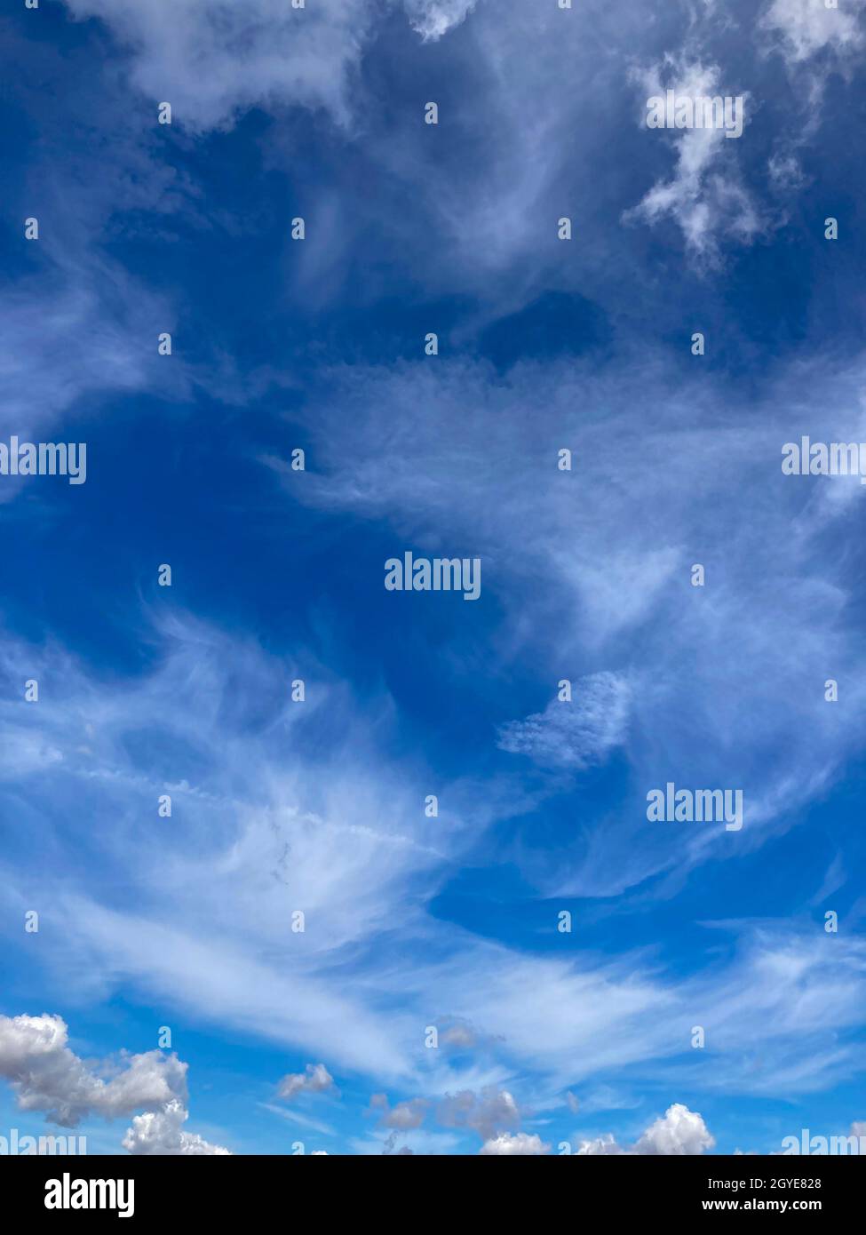 Clouds against blue sky Stock Photo