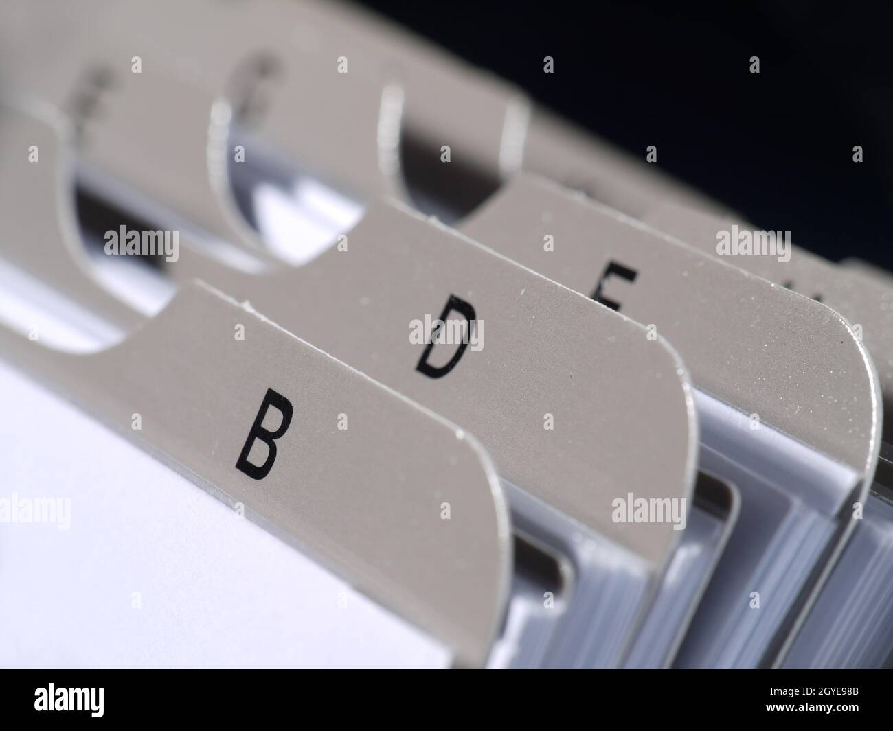 Closeup of revolving name card holder bookmarks Stock Photo - Alamy