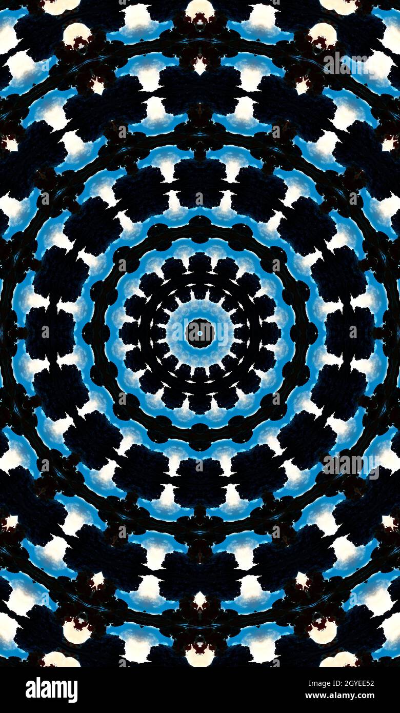 Rorschach inkblot test kaleidoscope. Psycho diagnostic inkblot test