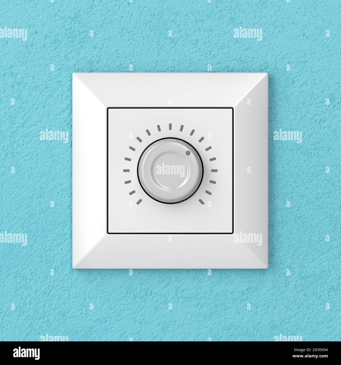 Dimmer light switch on a wall, front view Stock Photo Alamy