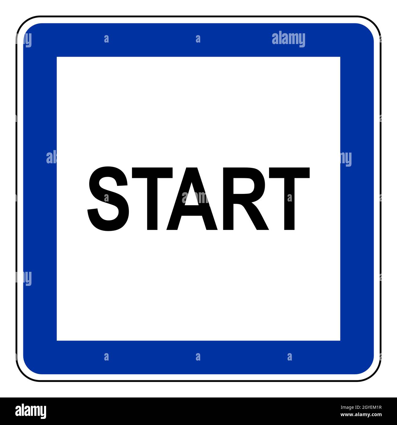 Start and road sign Stock Photo Alamy Start and road sign Stock Photo Alamy