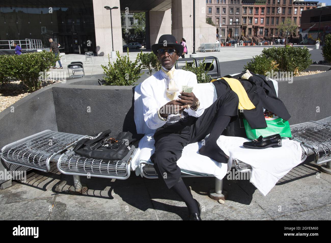 Well dressed Harlem resident that referred to himself as "Luv