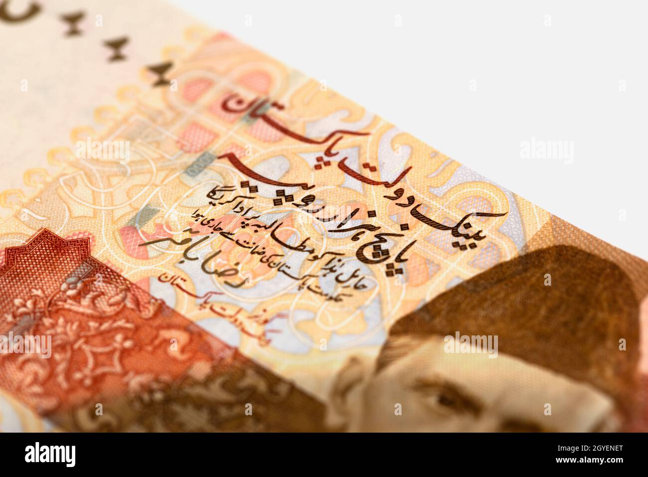 Pakistani Rupees, Pakistani currency notes, 5000 Rupees Stock Photo - Alamy