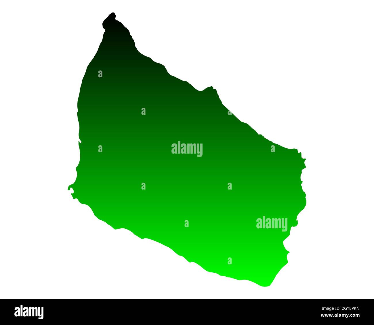 Map of Bornholm Stock Photo Alamy