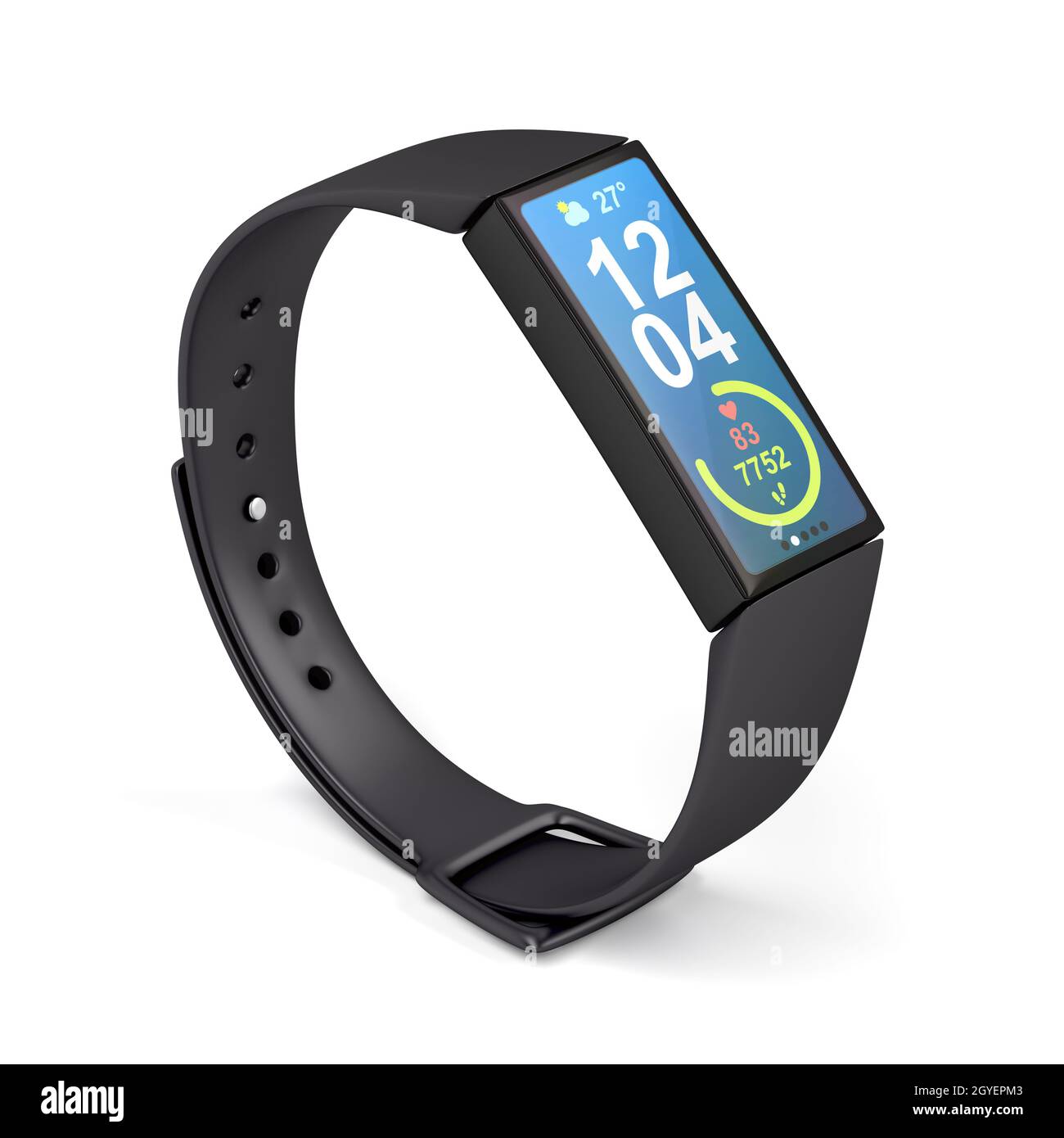 Activity tracker on white background Stock Photo - Alamy