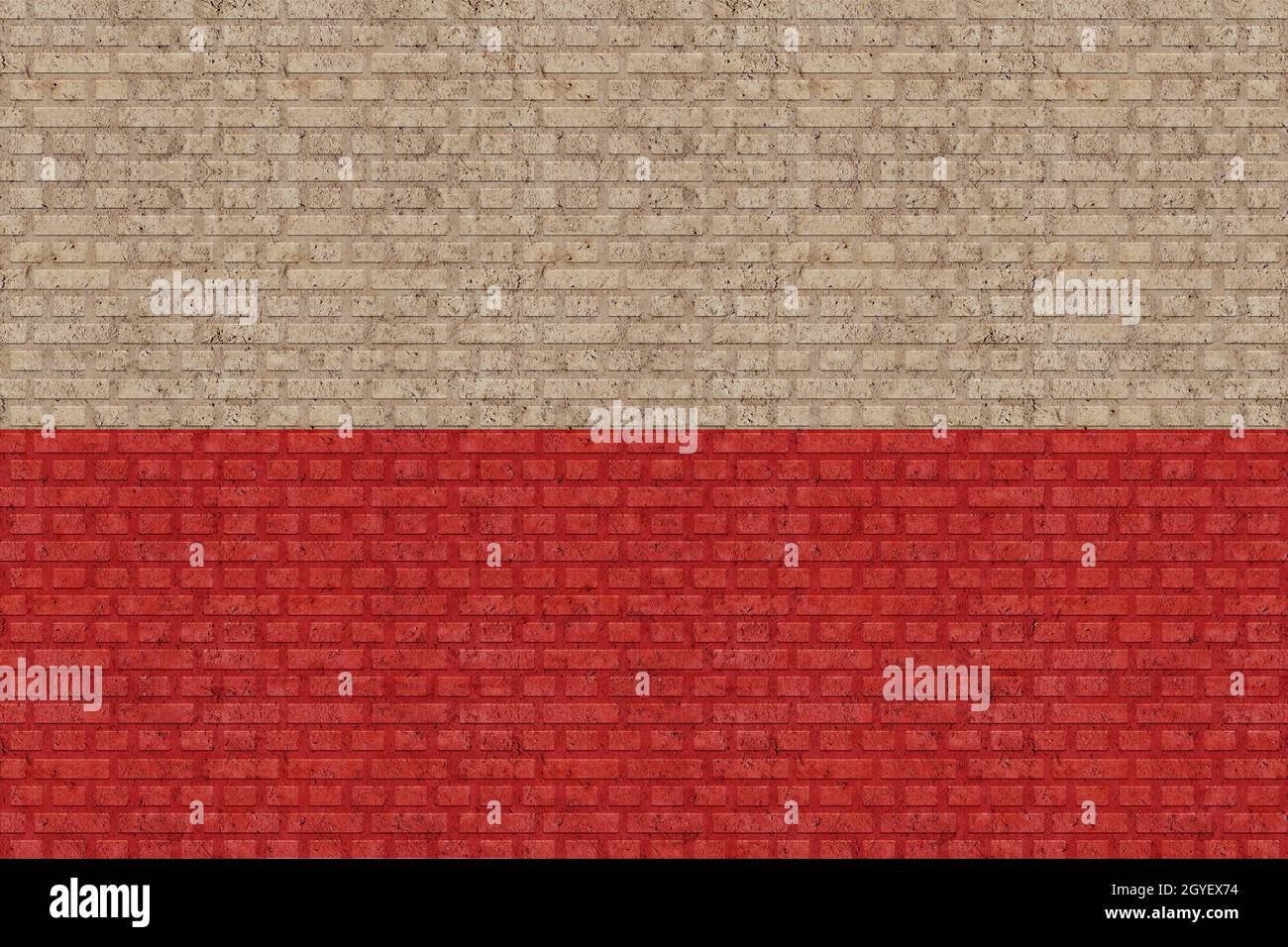3D Flag of Poland on old brick wall background Stock Photo - Alamy