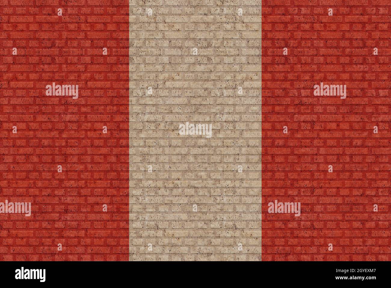 3D Flag of Peru on a old brick wall background Stock Photo - Alamy