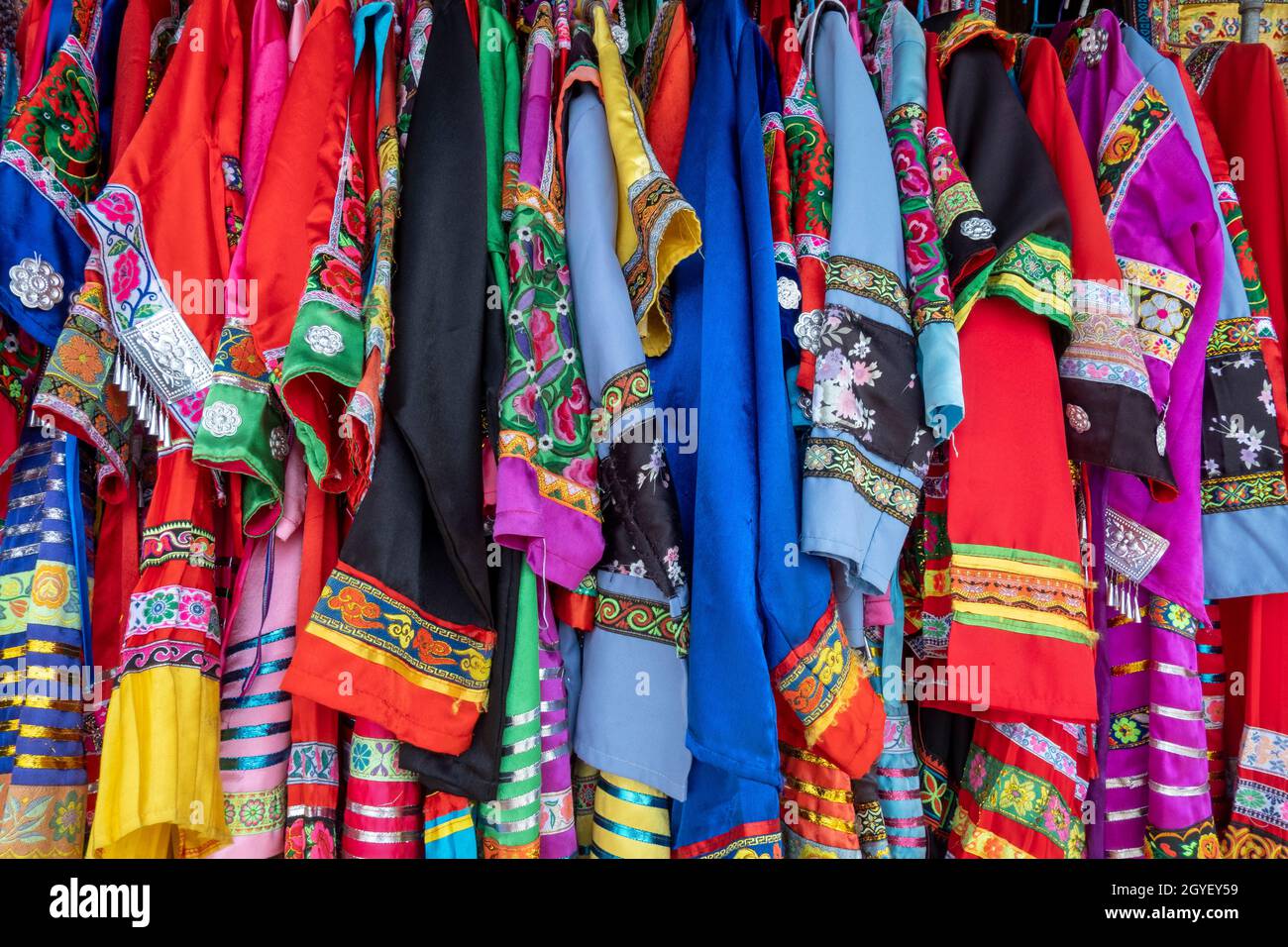 Traditional Han Chinese clothes, Guilin Guangxi, China Stock Photo