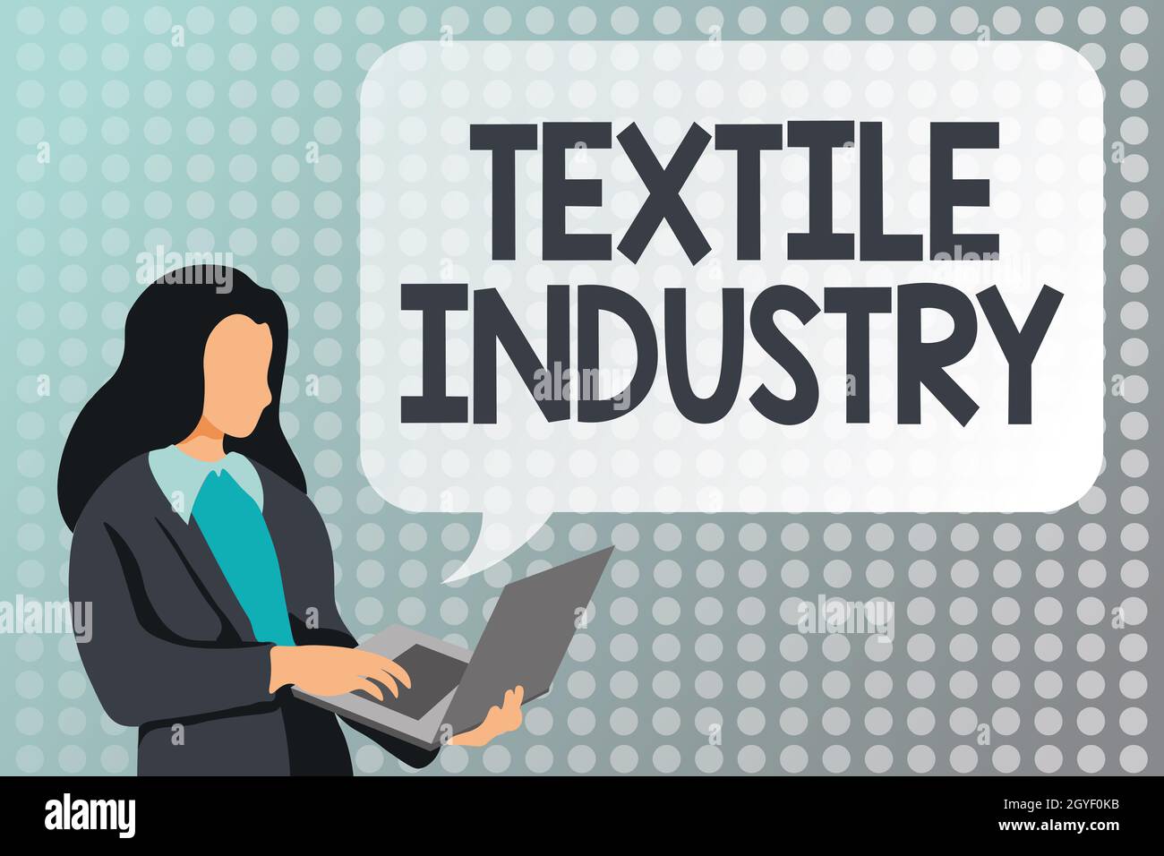 Conceptual display Textile Industry, Conceptual photo production and ...