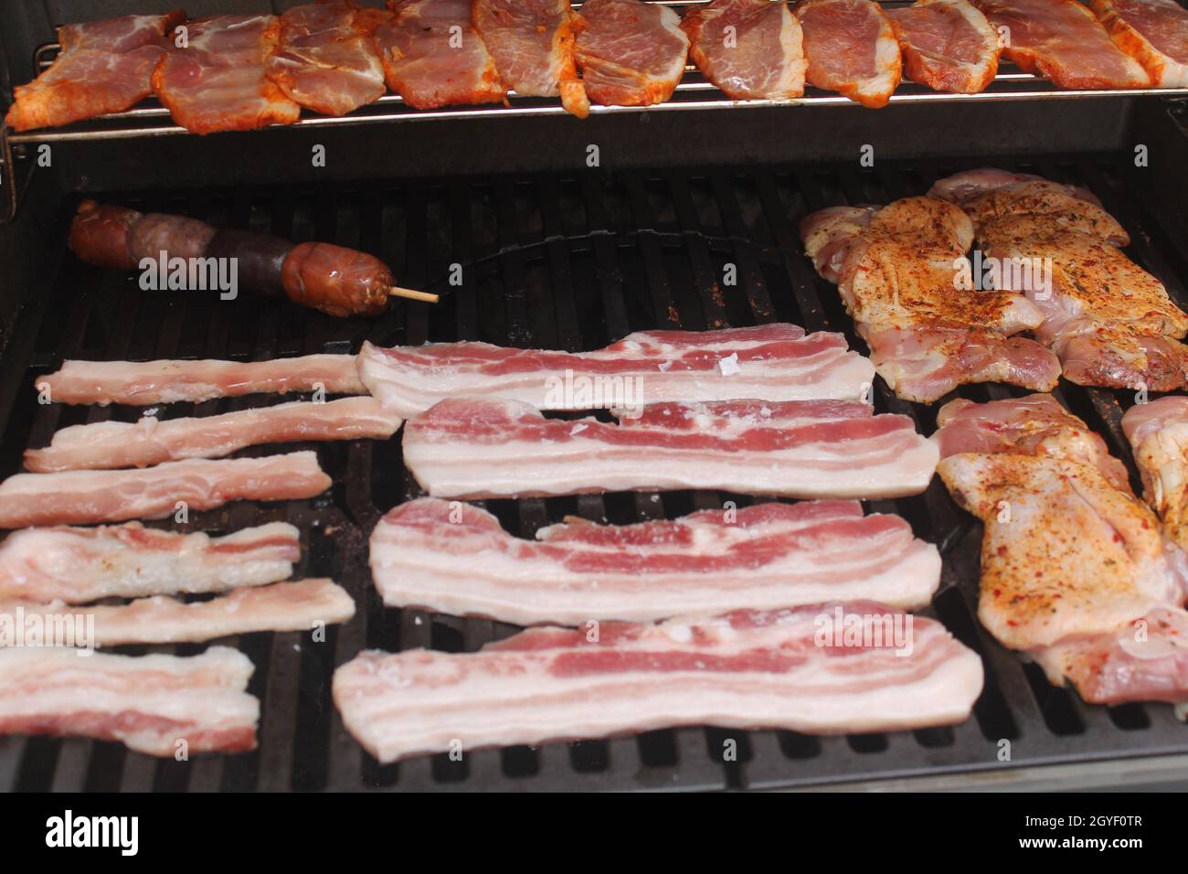 delicious barbecue stuffed meat bacon sausages black puddings calories