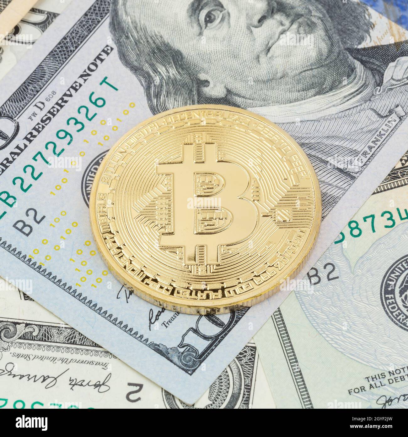 Bitcoin crypto currency paying online pay digital money cryptocurrency  Dollar business finances square bit coin Stock Photo - Alamy