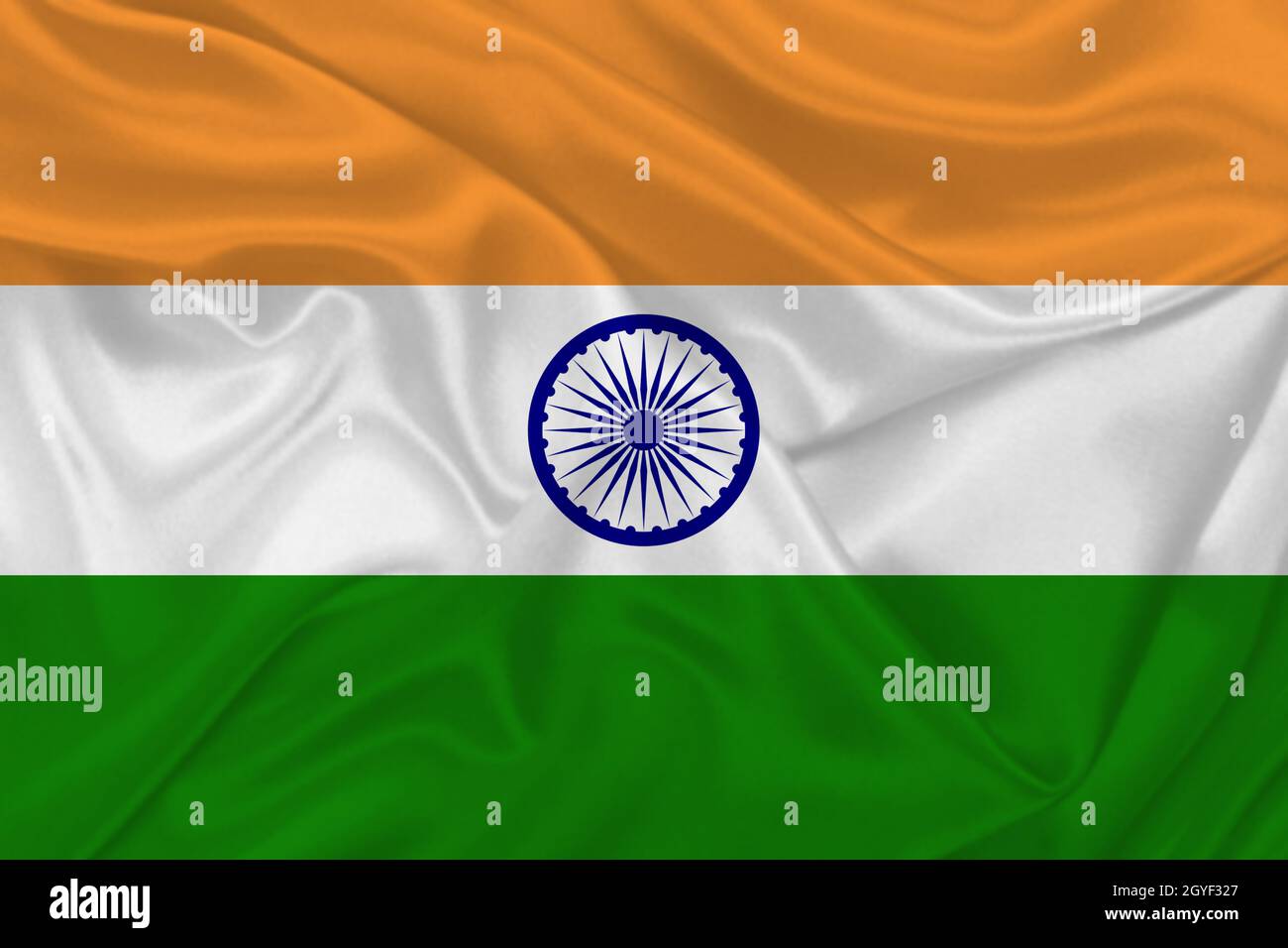 3D Flag of India on a wrinkled fabric Stock Photo - Alamy