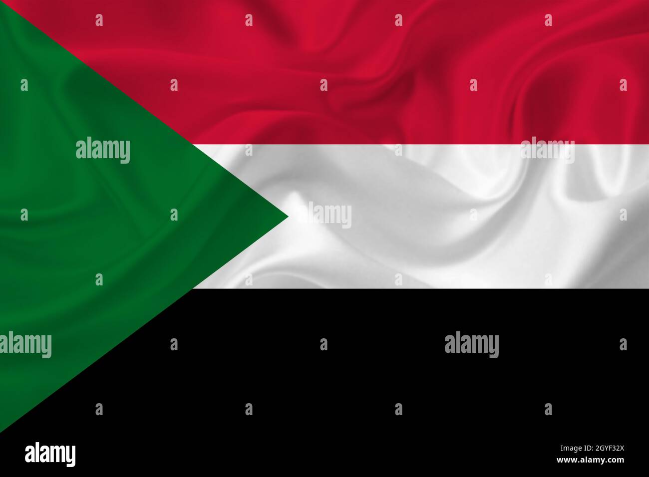 3d flag sudan on hi-res stock photography and images - Alamy