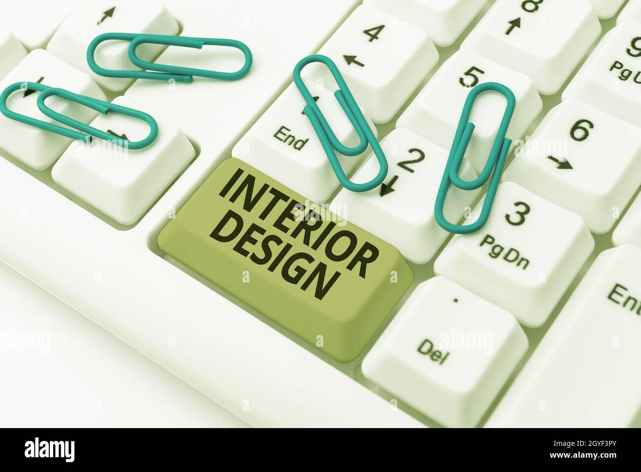 Text sign showing Interior Design, Business idea the art of designing ...