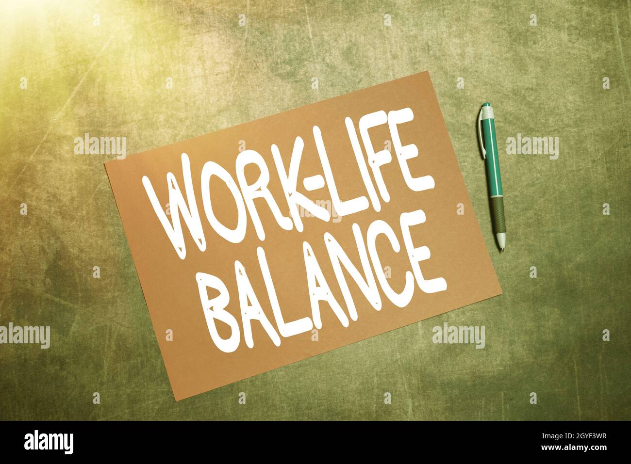 Text sign showing Work Life Balance, Business concept time allocated ...