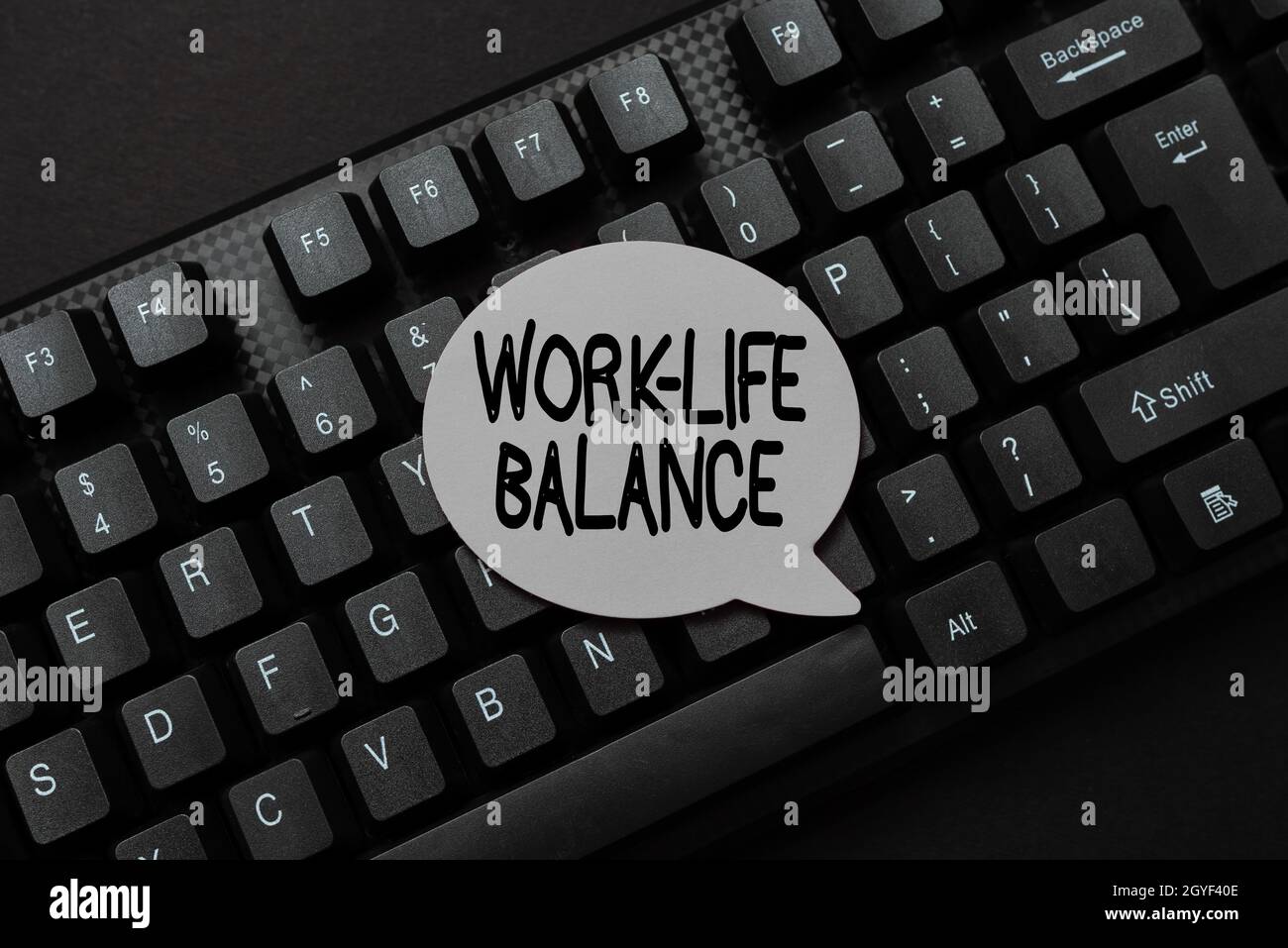 Hand writing sign Work Life Balance, Concept meaning time allocated for ...