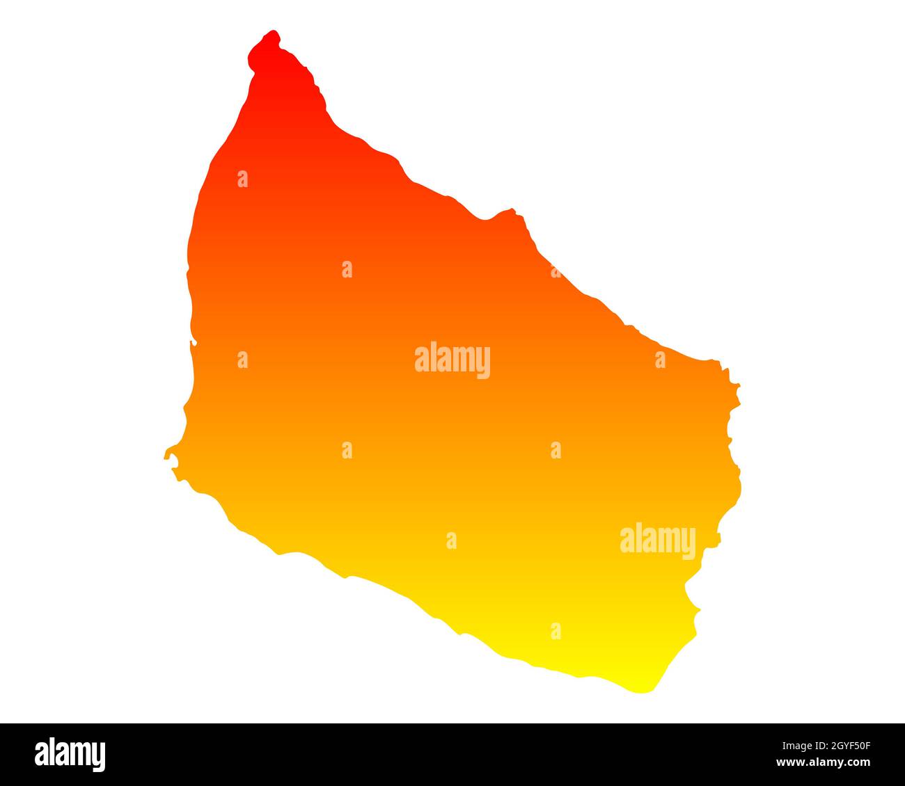 Map of Bornholm Stock Photo Alamy