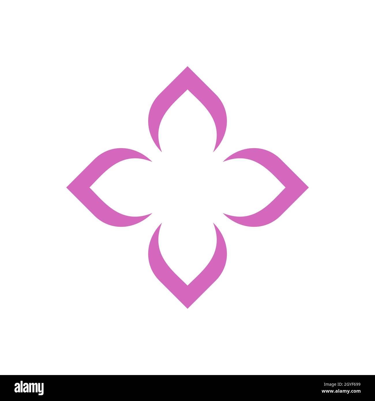 Abstract Ornamental Flower Logo Template Illustration Design. Vector ...