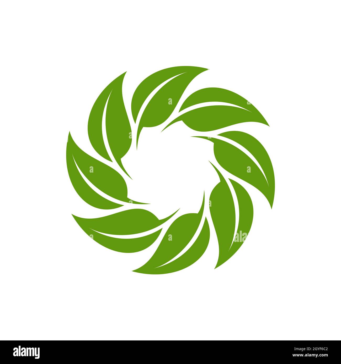 Green Leaf Ecology Logo Template Illustration Design. Vector EPS 10 ...