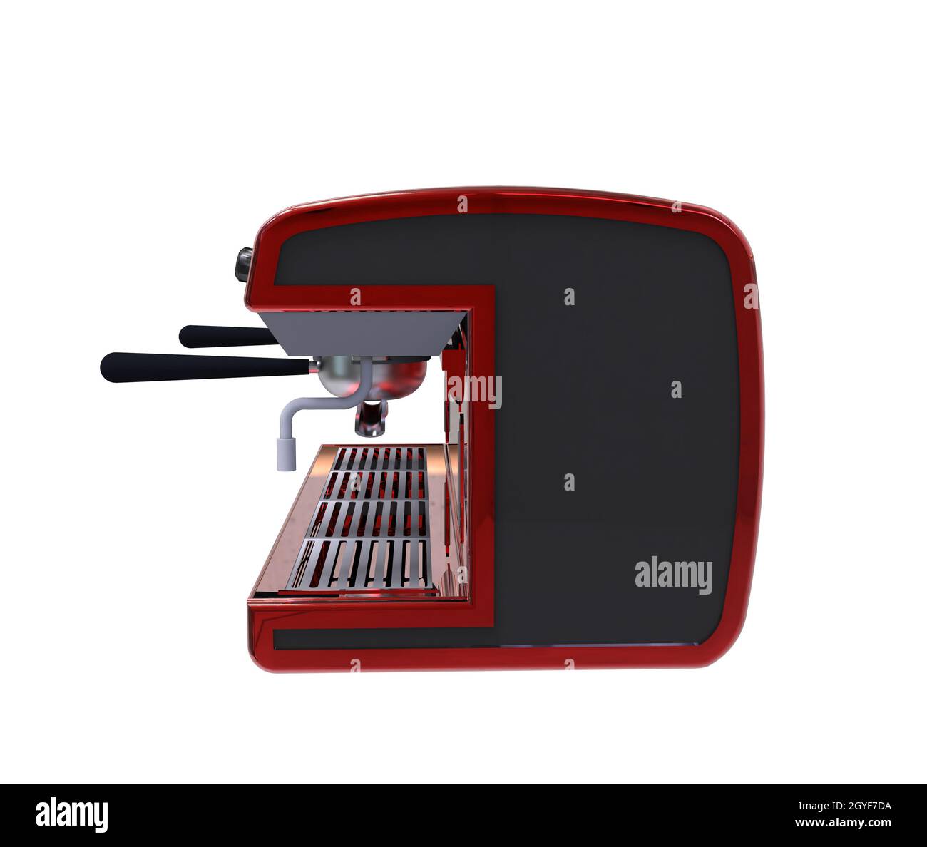 Coffee Machine 3D Rendering Stock Photo - Alamy