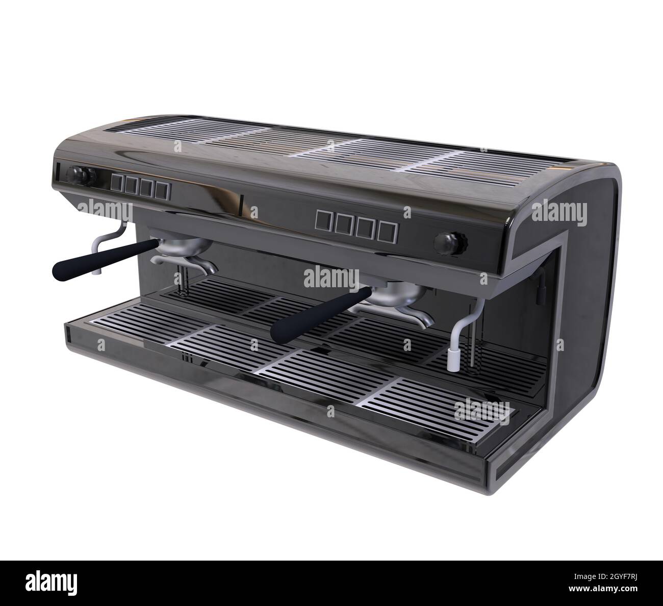 Coffee Machine 3D Rendering Stock Photo - Alamy