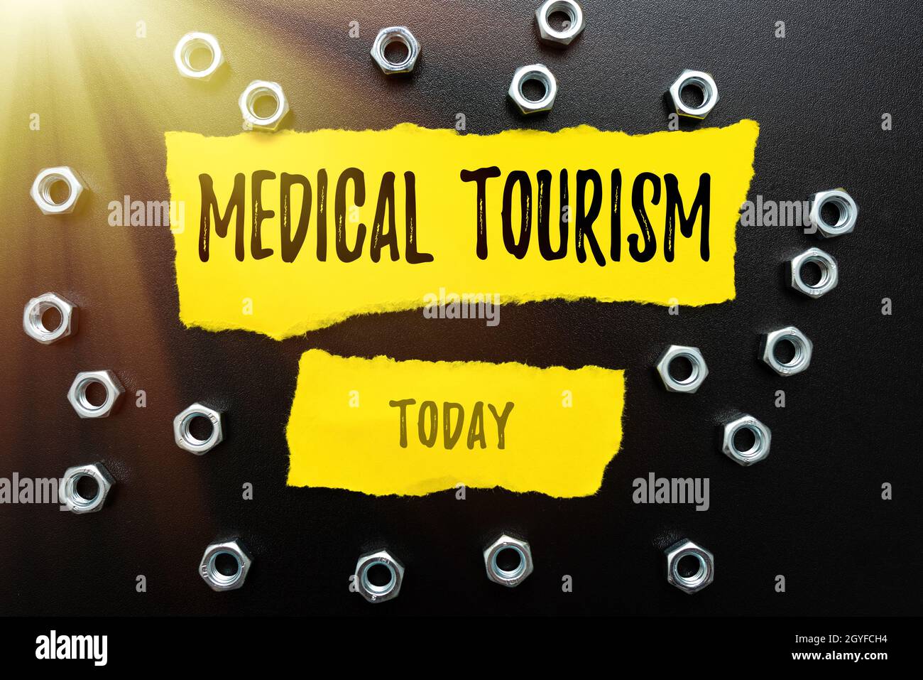 Sign displaying Medical Tourism, Concept meaning traveling outside the
