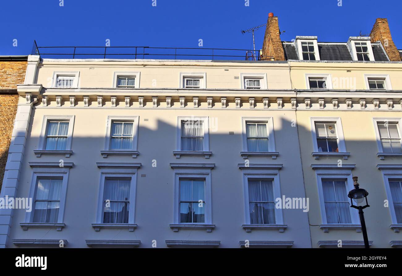 Beautiful british architecture and facades of residential buildings the ...