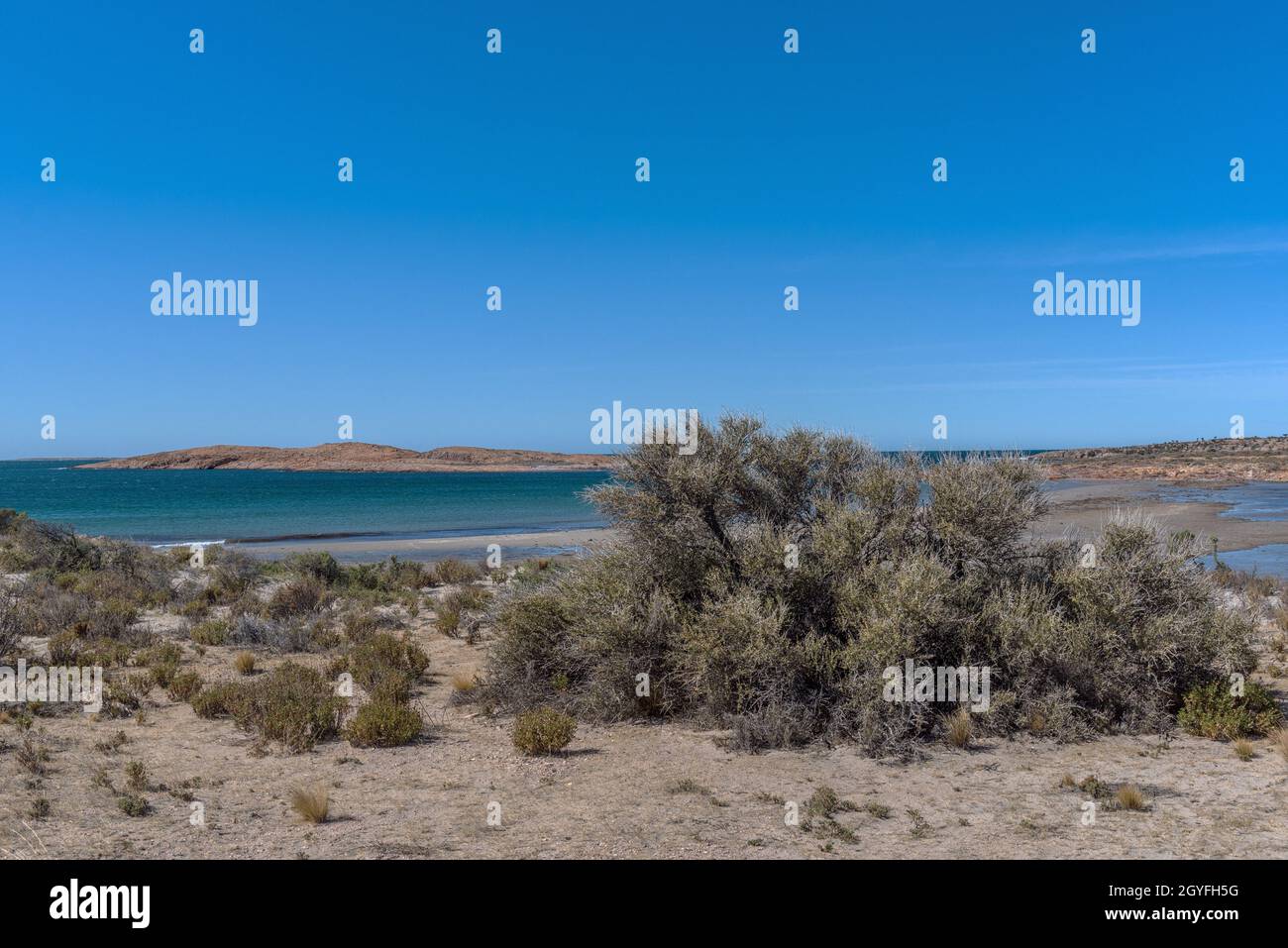 argentinian atlantic coast north of Comodoro Rivadavia Stock Photo