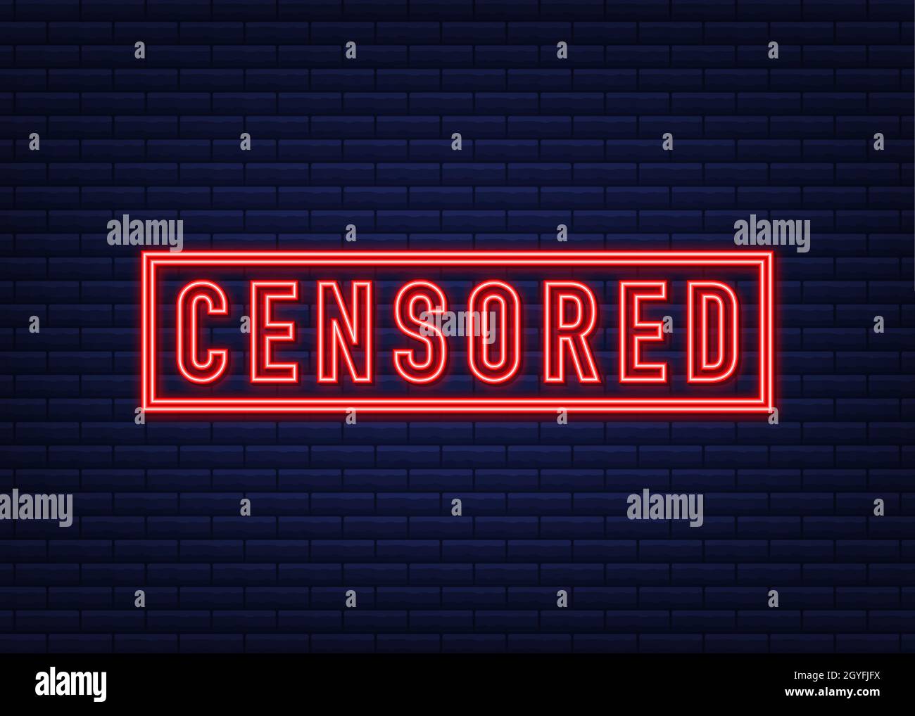 Censored sign. Black censor bar concept. Vector stock illustration. Stock Vector