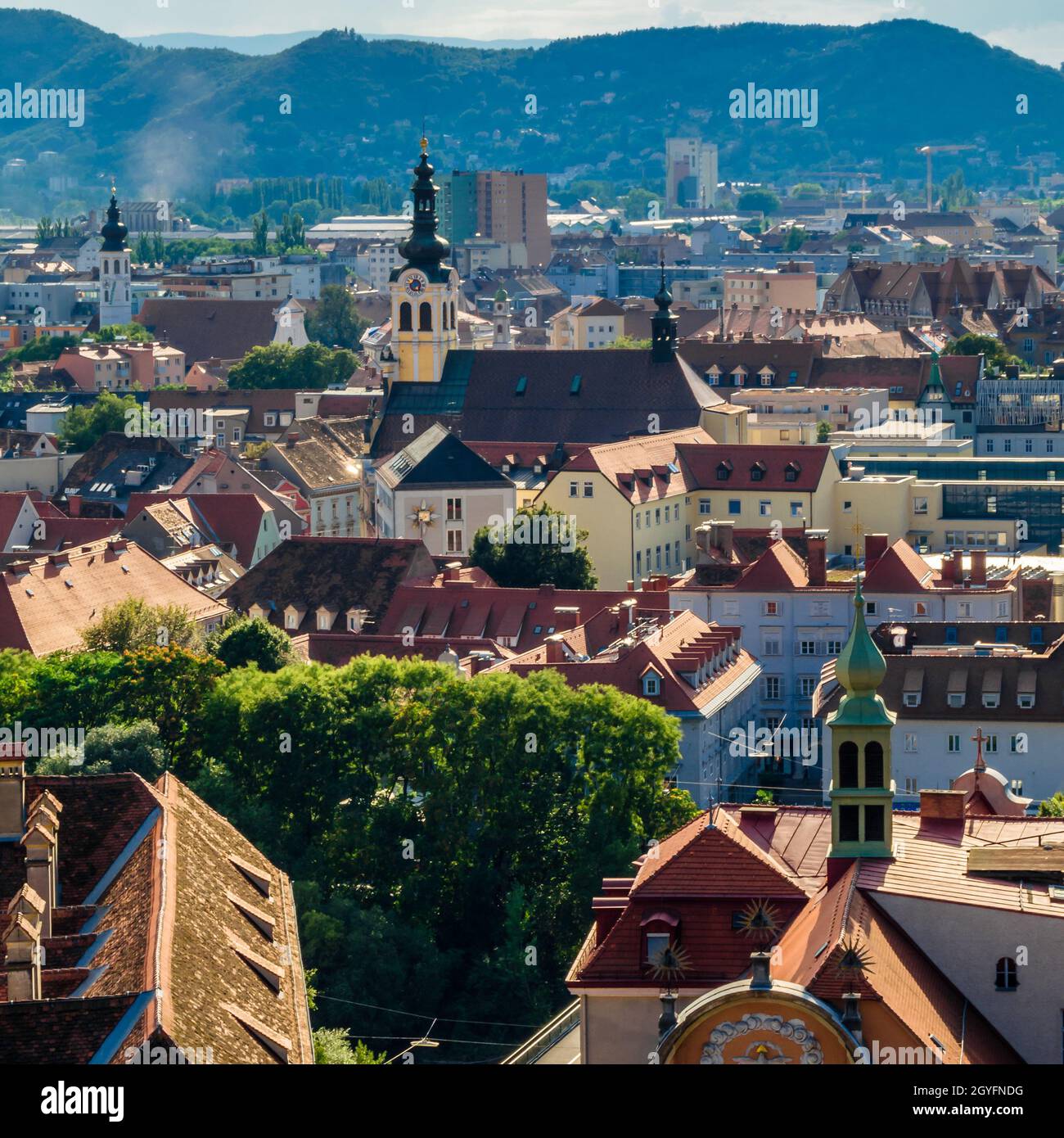 Urban landscape, architecture in Graz, Styria, Austria Stock Photo - Alamy