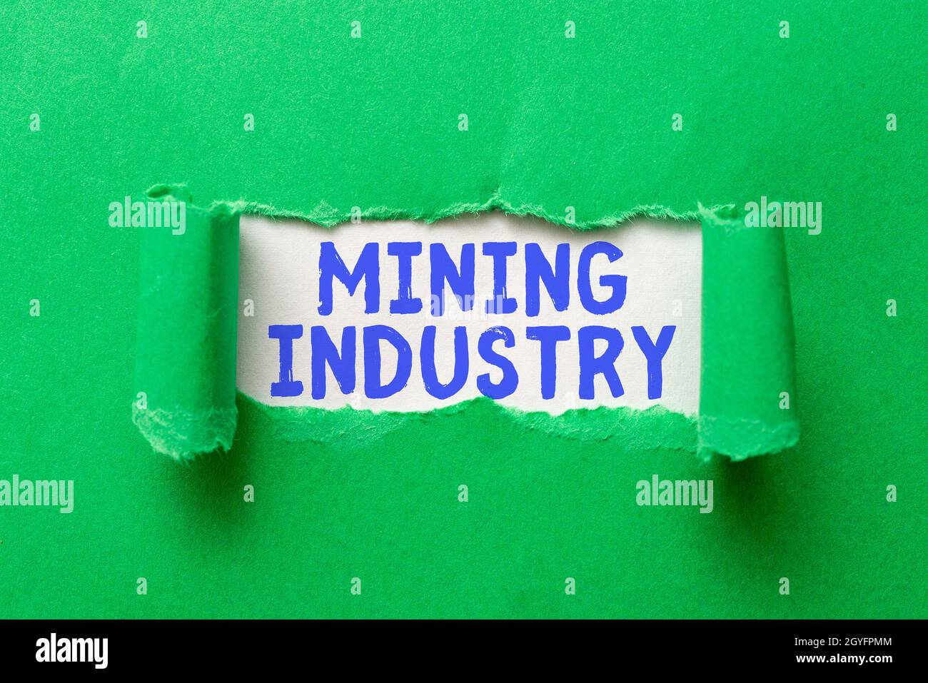 Text showing inspiration Mining Industry, Internet Concept extraction of precious minerals and geological materials Discovering New Opportunity Fresh Stock Photo