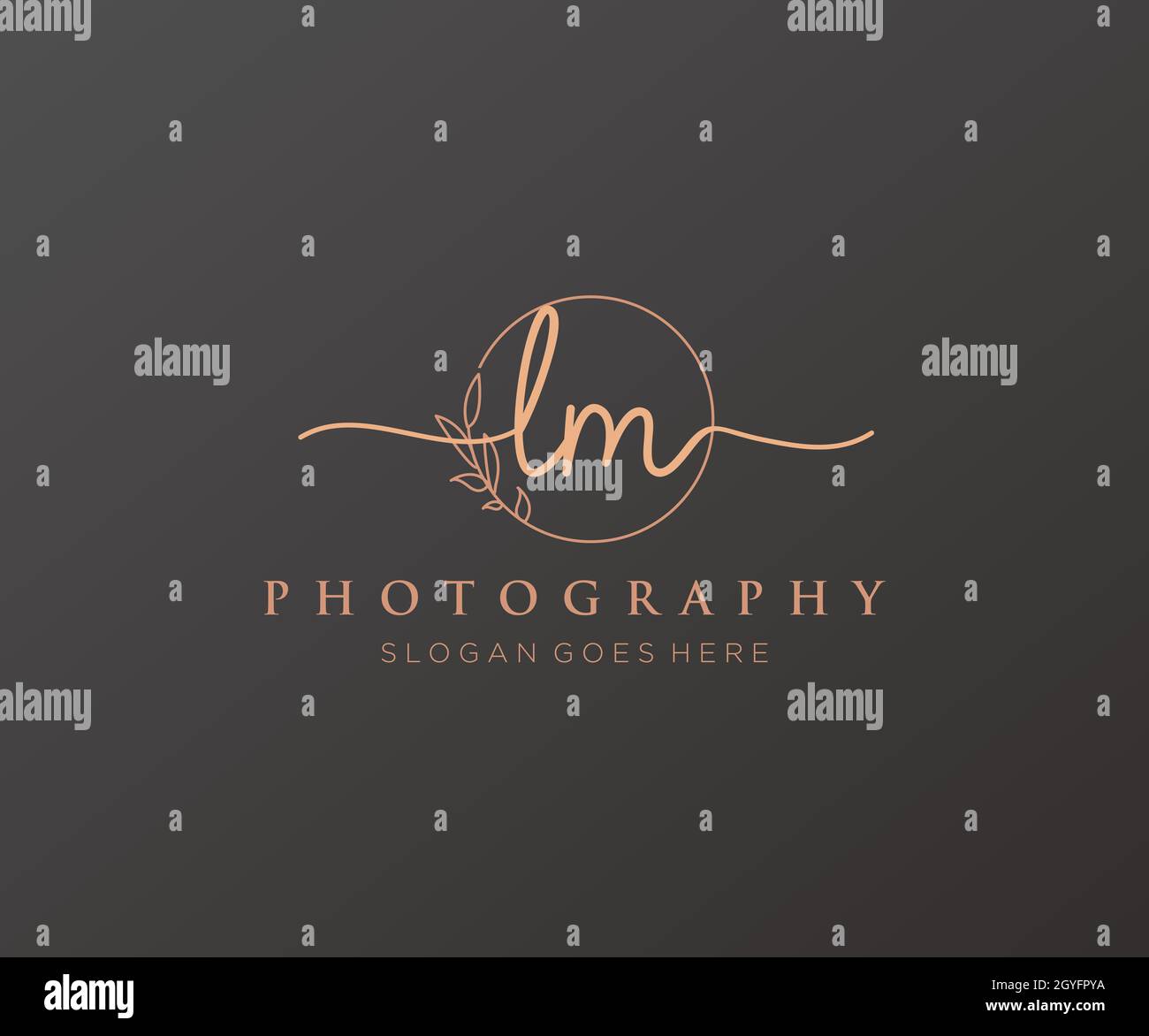 LM feminine logo. Usable for Nature, Salon, Spa, Cosmetic and Beauty ...