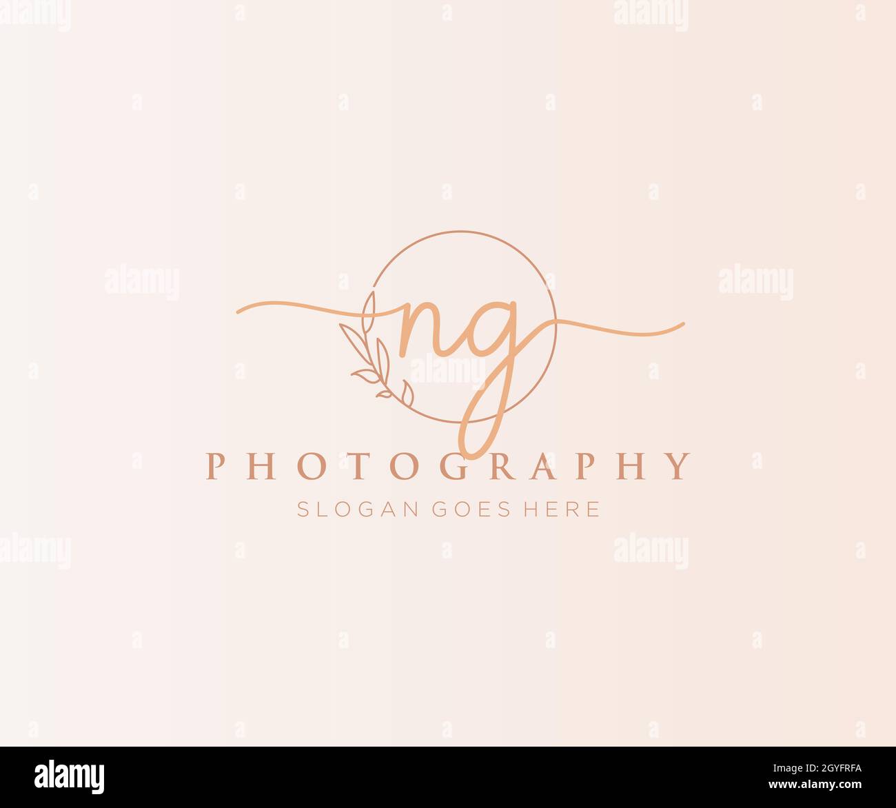 NG feminine logo. Usable for Nature, Salon, Spa, Cosmetic and Beauty ...