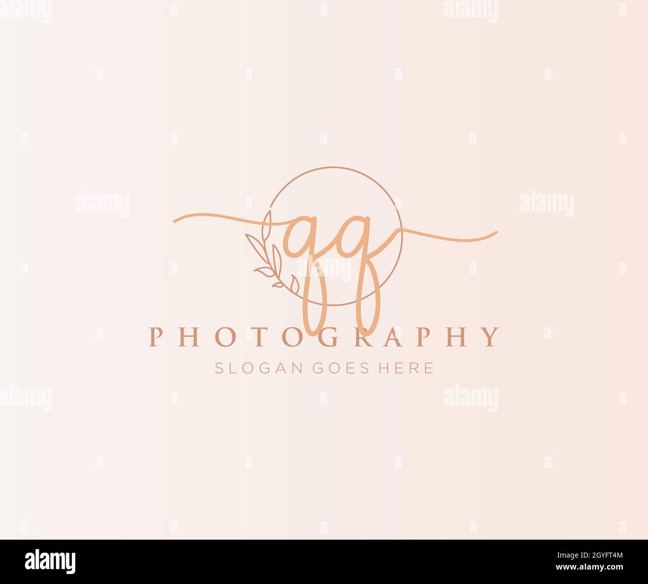QQ feminine logo. Usable for Nature, Salon, Spa, Cosmetic and Beauty ...
