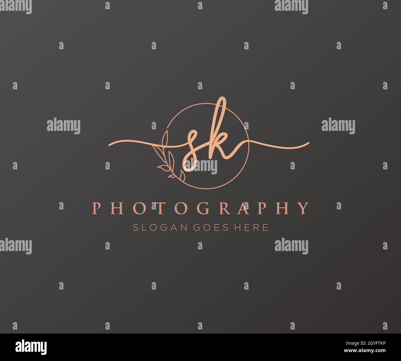 SK feminine logo. Usable for Nature, Salon, Spa, Cosmetic and Beauty ...