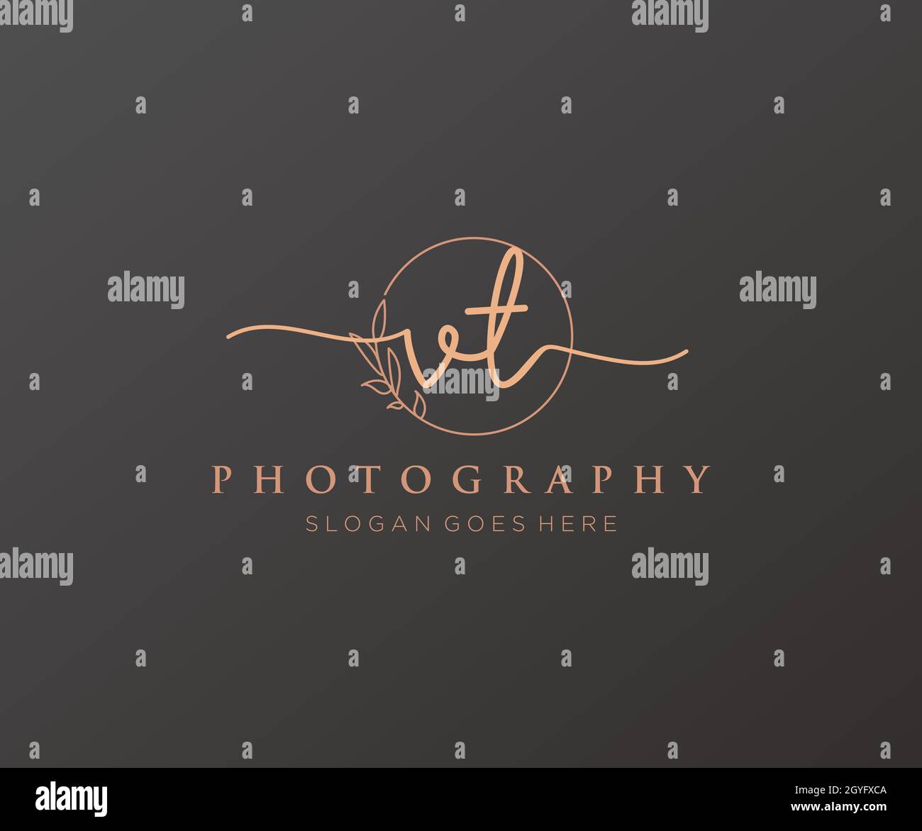 VT feminine logo. Usable for Nature, Salon, Spa, Cosmetic and Beauty ...