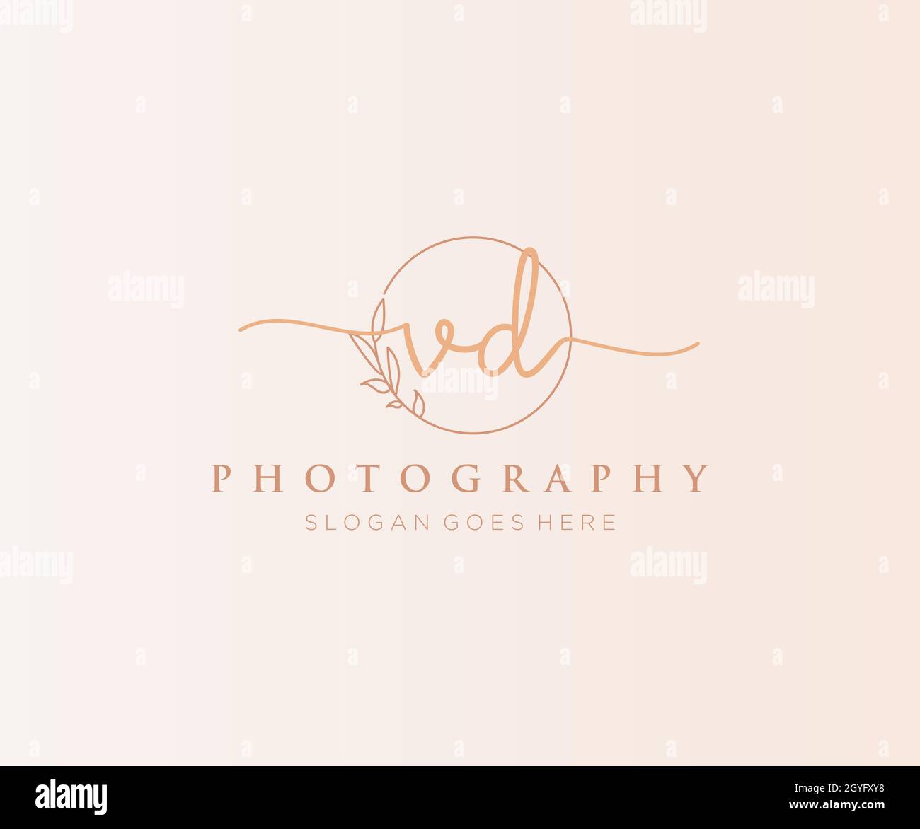 VD feminine logo. Usable for Nature, Salon, Spa, Cosmetic and Beauty ...