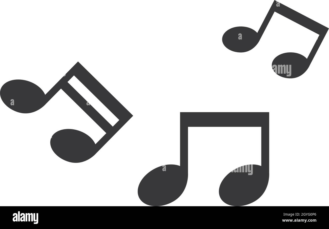 Music note Icon Vector template Stock Vector Image & Art - Alamy