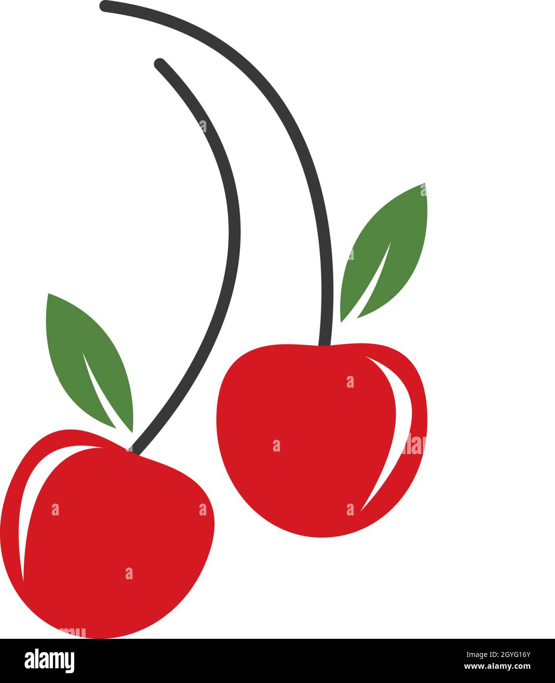 Cherry logo vector template Stock Vector Image & Art Alamy